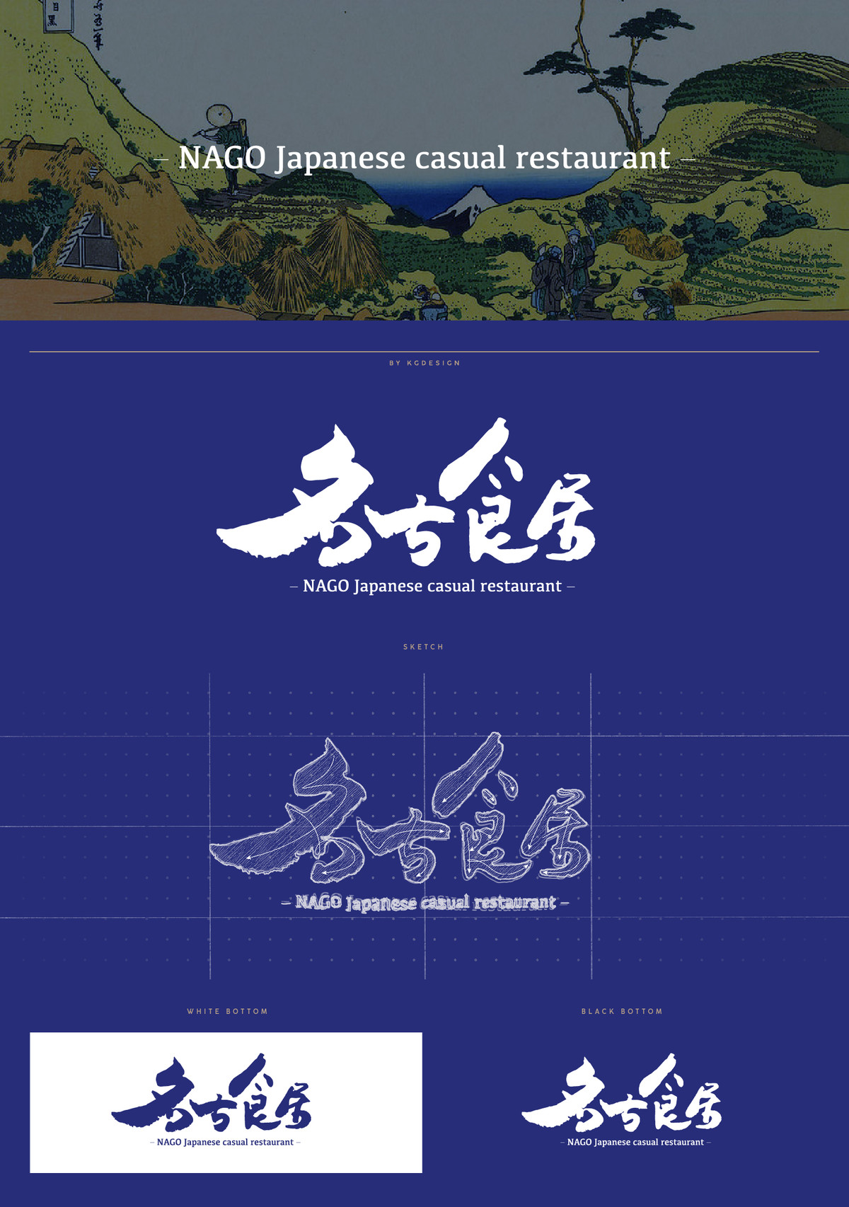 www.kgdesign.cn名古食居Logo设计